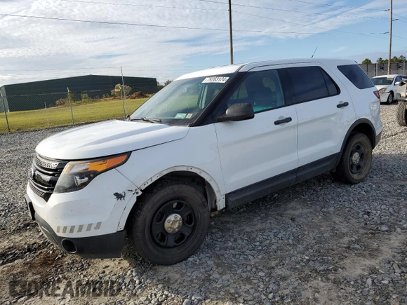 2015 Ford Utility Police Interceptor with VIN 1FM5K8AR8FGC67555, listed as a Copart auction lot 79763124 with 185,224 mi miles and Salvage Title. Bid and sale history available at carsss.com. Image 1.