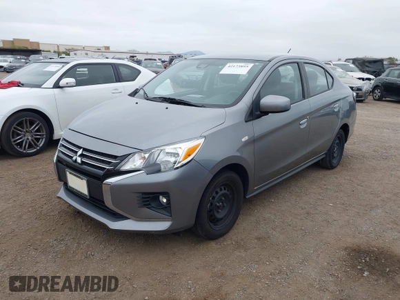 2022 Mitsubishi Mirage ES with VIN ML32FUFJXNHF07193, listed as a IAAI auction lot 42173895 with 23,863 mi miles and . Bid and sale history available at DreamBid. Image 2.