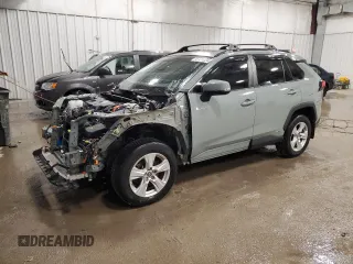 2021 Toyota RAV4 Hybrid XLE with VIN 2T3RWRFV3MW114637, listed as a Copart auction lot 85131224 with 53,126 mi miles and Salvage Title. Bid and sale history available at carsss.com. Image 1.