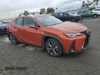 2020 Lexus UX 250h F Sport with VIN JTHR9JBH1L2026913, listed as a Copart auction lot 53477275 with 56,518 mi miles and Salvage title. Bid and sale history available at DreamBid. Image 4.
