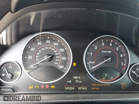 2017 BMW 4 Series 430i with VIN WBA4F7C36HG787941, listed as a Copart auction lot 53508105 with 141,324 mi miles and Salvage title. Bid and sale history available at DreamBid. Image 9.