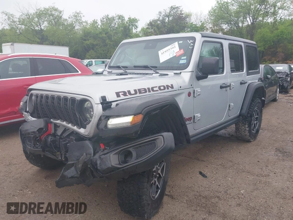 2024 Jeep Wrangler Rubicon with VIN 1C4PJXFG7RW252959, listed as a IAAI auction lot 41955302 with 27,727 mi miles and . Bid and sale history available at DreamBid. Image 17.