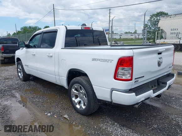 2023 Ram 1500 Big Horn with VIN 1C6SRFFT7PN704929, listed as a IAAI auction lot 42534420 with 2,560 mi miles and . Bid and sale history available at DreamBid. Image 3.