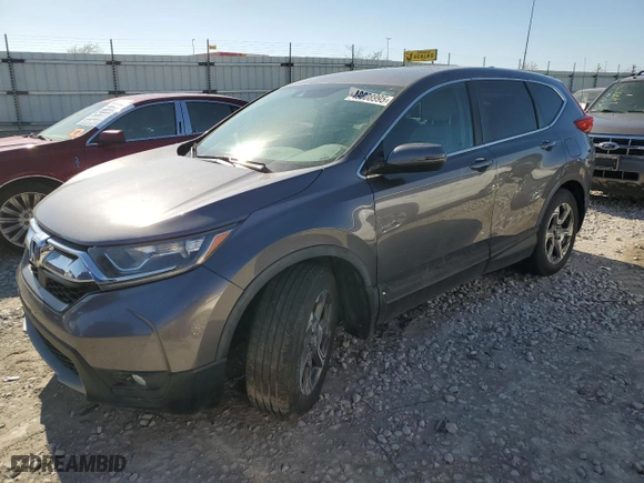 2017 Honda CR-V EX with VIN 7FARW1H57HE028598, listed as a Copart auction lot 49808995 with 130,759 mi miles and Salvage Title. Bid and sale history available at carsss.com. Image 1.