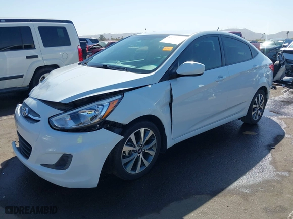 2017 Hyundai Accent SE with VIN KMHCT4AE7HU361814, listed as a IAAI auction lot 41711507 with 23,383 mi miles. Bid and sale history available at carsss.com. Image 18.