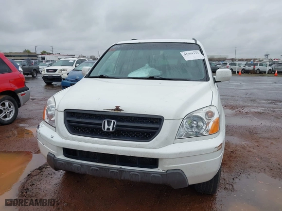 2003 Honda Pilot EX with VIN 2HKYF18583H604491, listed as a IAAI auction lot 41601122 with 342,504 mi miles. Bid and sale history available at carsss.com. Image 6.