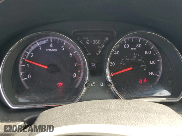 2016 Nissan Versa S with VIN 3N1CN7APXGL819150, listed as a Copart auction lot 59051605 with 124,360 mi miles and Salvage title. Bid and sale history available at DreamBid. Image 9.