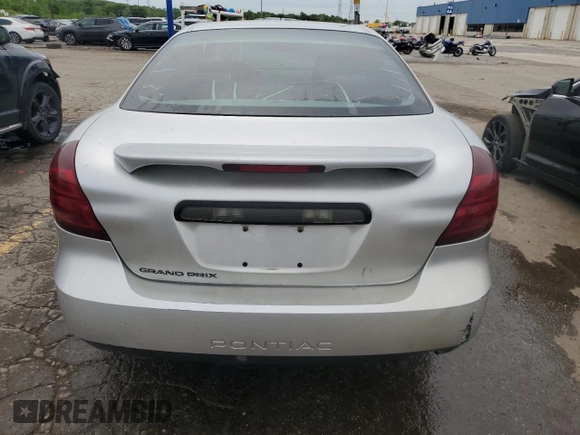 2005 Pontiac Grand Prix with VIN 2G2WP522651282095, listed as a Copart auction lot 58529505 with 184,125 mi miles and Clean title. Bid and sale history available at DreamBid. Image 6.