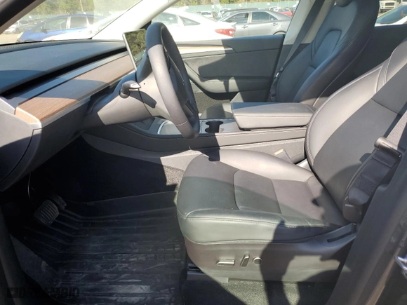 2022 Tesla Model Y Long Range with VIN 7SAYGDEE8NF518847, listed as a Copart auction lot 48431775 with 15,618 mi miles and Salvage Title. Bid and sale history available at carsss.com. Image 7.