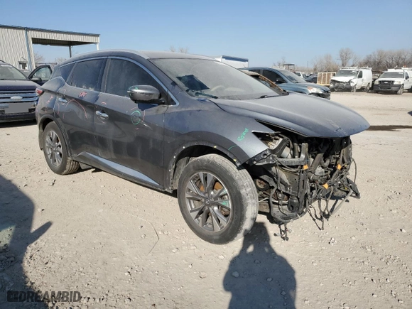 2016 Nissan Murano S with VIN 5N1AZ2MH4GN104747, listed as a Copart auction lot 48392015 with 133,552 mi miles and Salvage Title. Bid and sale history available at carsss.com. Image 4.