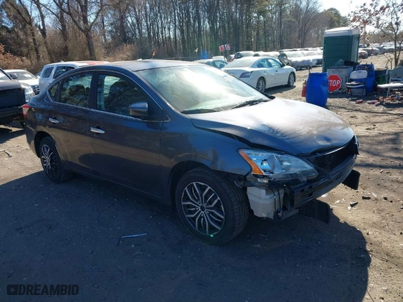 2014 Nissan Sentra SV with VIN 3N1AB7AP1EY222985, listed as a IAAI auction lot 41617259 with 157,618 mi miles. Bid and sale history available at carsss.com. Image 1.