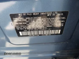 2016 Subaru Forester 2.5i Touring with VIN JF2SJAVC2GH441141, listed as a IAAI auction lot 41960214 with 78,078 mi miles. Bid and sale history available at carsss.com. Image 9.