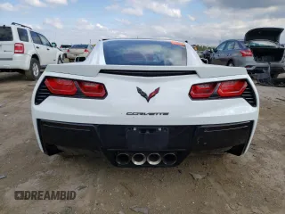 2017 Chevrolet Corvette Z51 3LT with VIN 1G1YM2D70H5118356, listed as a Copart auction lot 72786214 with Not provided miles and Salvage title. Bid and sale history available at DreamBid. Image 6.