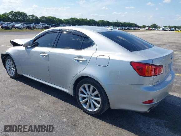 2009 Lexus IS 250 with VIN JTHCK262192030877, listed as a IAAI auction lot 42209789 with 147,376 mi miles and . Bid and sale history available at DreamBid. Image 3.