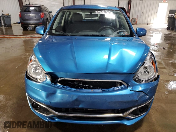 2018 Mitsubishi Mirage ES with VIN ML32A3HJ3JH014176, listed as a Copart auction lot 62278655 with 25,371 mi miles and Salvage title. Bid and sale history available at DreamBid. Image 5.