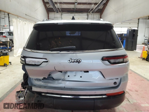 2021 Jeep Grand Cherokee Limited with VIN 1C4RJKBG0M8130202, listed as a Copart auction lot 55281825 with 51,208 mi miles and Salvage Title. Bid and sale history available at DreamBid. Image 6.