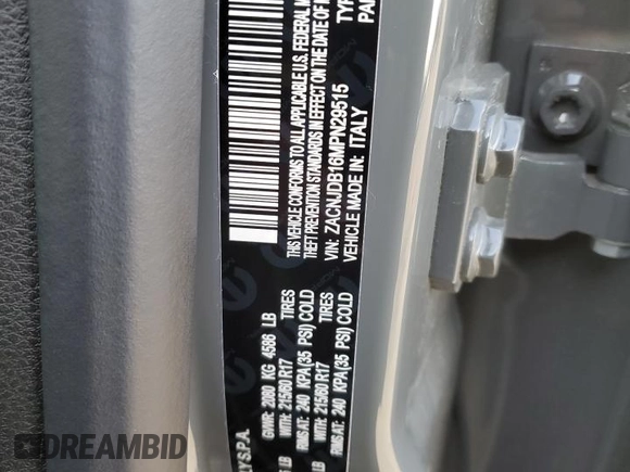 2021 Jeep Renegade Latitude with VIN ZACNJDB16MPN29515, listed as a Copart auction lot 88277775 with 8,642 mi miles and Salvage title. Bid and sale history available at DreamBid. Image 15.