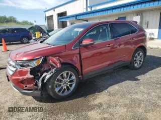 2017 Ford Edge Titanium z VIN 2FMPK4K98HBB45594, wystawiony jako Copart lot #57098925 z przebiegiem 57 131 mil mil oraz Nie do naprawy. Historia ofert i sprzedaży dostępna na DreamBid. Obrazek 1.