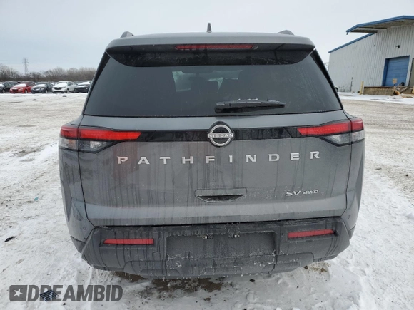 2024 Nissan Pathfinder SV with VIN 5N1DR3BC7RC289059, listed as a Copart auction lot 45422655 with 11,580 mi miles and Non repairable. Bid and sale history available at DreamBid. Image 6.