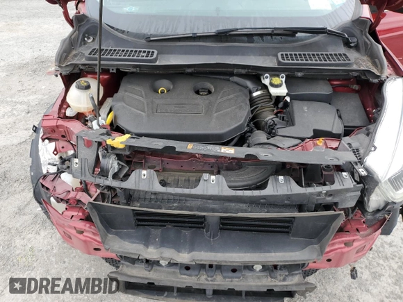 2017 Ford Escape Titanium with VIN 1FMCU0J93HUE83465, listed as a Copart auction lot 53340915 with 44,973 mi miles and Salvage Title. Bid and sale history available at DreamBid. Image 13.