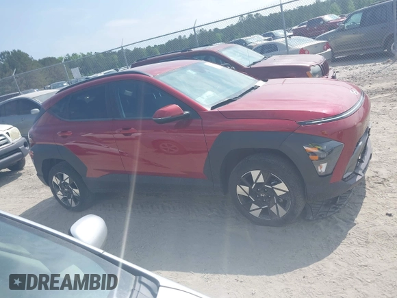 2024 Hyundai Kona SEL with VIN KM8HBCAB3RU106748, listed as a IAAI auction lot 42126099 with 25,166 mi miles and . Bid and sale history available at carsss.com. Image 13.