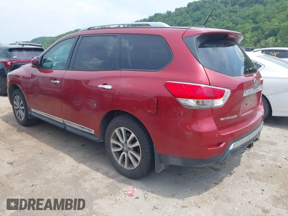 2013 Nissan Pathfinder SL with VIN 5N1AR2MM1DC687444, listed as a IAAI auction lot 42571928 with 155,993 mi miles and . Bid and sale history available at DreamBid. Image 3.