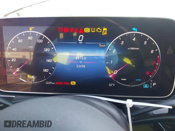 2023 Mercedes-Benz C 300 with VIN W1KAF4GB4PR108957, listed as a IAAI auction lot 41381589 with 23,496 mi miles and . Bid and sale history available at DreamBid. Image 7.