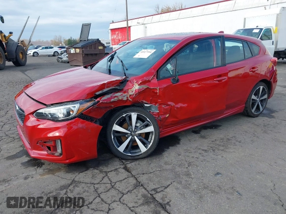 2017 Subaru Impreza Special Sports z VIN 4S3GTAM69H3738965, wystawiony jako IAAI lot #40927994 z przebiegiem 69 531 mil mil oraz . Historia ofert i sprzedaży dostępna na DreamBid. Obrazek 2.