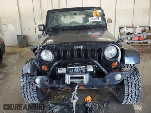 2009 Jeep Wrangler Sahara with VIN 1J4FA54159L772622, listed as a Copart auction lot 55648305 with 141,880 mi miles and Salvage title. Bid and sale history available at DreamBid. Image 5.