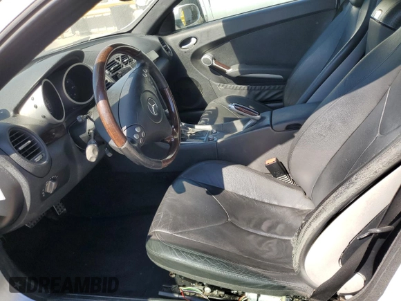 2007 Mercedes-Benz SLK-Class 3.0L with VIN WDBWK54F37F154451, listed as a Copart auction lot 77762834 with 132,496 mi miles and Salvage Title. Bid and sale history available at carsss.com. Image 7.