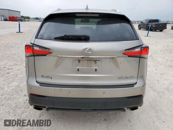 2015 Lexus NX 200t with VIN JTJYARBZ3F2013531, listed as a Copart auction lot 55515515 with 158,729 mi miles and Salvage title. Bid and sale history available at DreamBid. Image 6.