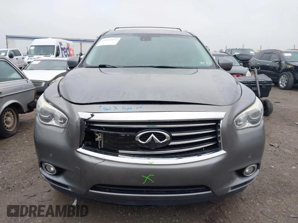 2015 Infiniti QX60 with VIN 5N1AL0MMXFC532738, listed as a IAAI auction lot 41995957 with 155,495 mi miles. Bid and sale history available at carsss.com. Image 12.