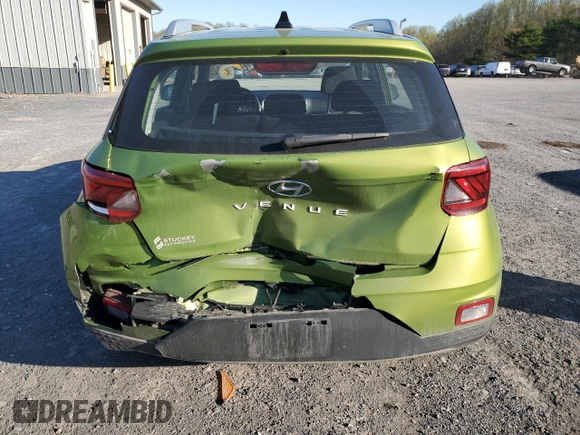 2021 Hyundai Venue SEL with VIN KMHRC8A39MU098221, listed as a Copart auction lot 53629875 with 53,482 mi miles and Salvage Title. Bid and sale history available at DreamBid. Image 6.