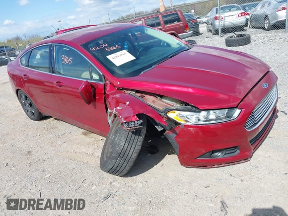 2013 Ford Fusion SE with VIN 3FA6P0HR8DR265088, listed as a IAAI auction lot 42043865 with 142,814 mi miles. Bid and sale history available at carsss.com. Image 1.