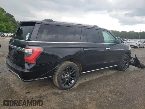 2019 Ford Expedition Max Limited with VIN 1FMJK1KT1KEA19735, listed as a Copart auction lot 56634085 with 147,154 mi miles and Salvage title. Bid and sale history available at DreamBid. Image 3.