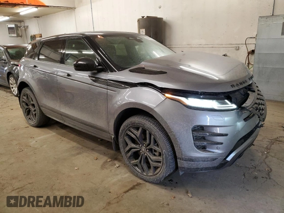 2023 Land Rover Range Rover Evoque Dynamic SE with VIN SALZL2FX5PH221595, listed as a Copart auction lot 83631724 with 21,284 mi miles and Salvage Title. Bid and sale history available at carsss.com. Image 4.
