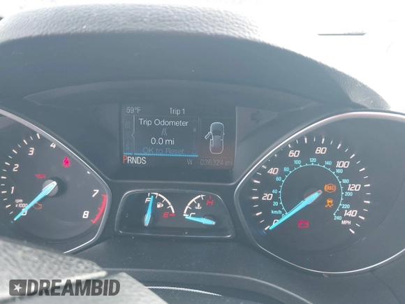 2016 Ford Escape SE with VIN 1FMCU0GX5GUA10252, listed as a IAAI auction lot 41686745 with 37,000 mi miles. Bid and sale history available at carsss.com. Image 7.