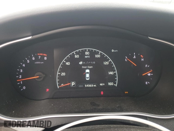 2014 Kia Cadenza Premium with VIN KNALN4D71E5124055, listed as a Copart auction lot 80391974 with 54,363 mi miles and Salvage Title. Bid and sale history available at carsss.com. Image 9.