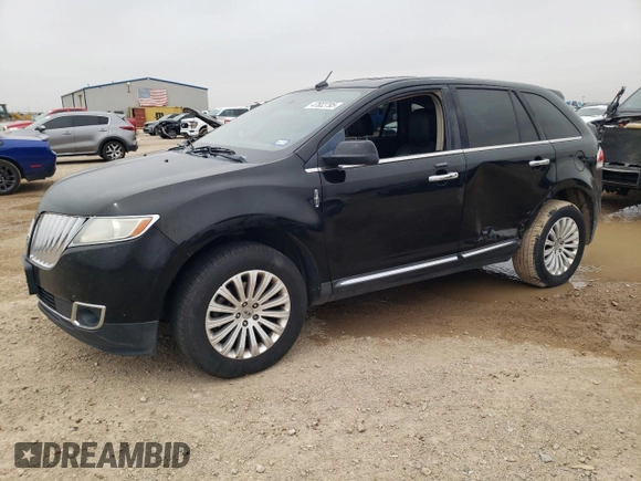 2012 Lincoln MKX with VIN 2LMDJ6JK4CBL01777, listed as a Copart auction lot 47682795 with 186,511 mi miles and Salvage Title. Bid and sale history available at carsss.com. Image 1.