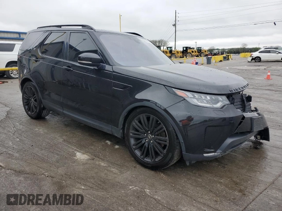 2017 Land Rover Discovery HSE Luxury with VIN SALRHBBV6HA025441, listed as a Copart auction lot 52100395 with 91,179 mi miles and Salvage Title. Bid and sale history available at carsss.com. Image 4.