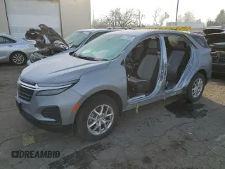 2024 Chevrolet Equinox LS z VIN 3GNAXSEG2RL151270, wystawiony jako Copart lot #83416634 z przebiegiem 20 450 mil mil oraz Szkoda całkowita • Salvage title. Historia ofert i sprzedaży dostępna na DreamBid. Obrazek 1.