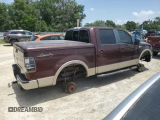 2008 Ford F-150 XLT z VIN 1FTPW14V88KC78122, wystawiony jako Copart lot #59597875 z przebiegiem 159 120 mil mil oraz Czysty tytuł • Clean title. Historia ofert i sprzedaży dostępna na DreamBid. Obrazek 3.