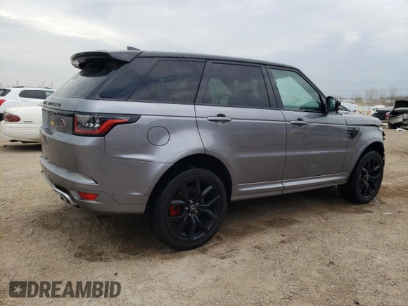 2022 Land Rover Range Rover Sport SVR z VIN SALWZ2RE3NA235996, wystawiony jako Copart lot #54360975 z przebiegiem 27 303 mil mil oraz Szkody całkowita. Historia ofert i sprzedaży dostępna na DreamBid. Obrazek 3.