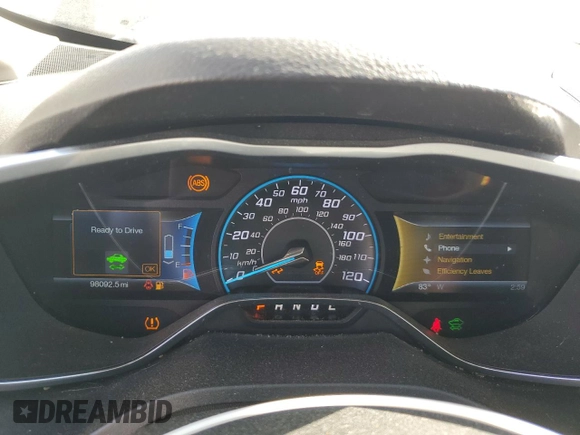 2014 Ford C-Max SEL with VIN 1FADP5CU6EL515105, listed as a Copart auction lot 72835204 with 98,092 mi miles and Salvage Title. Bid and sale history available at carsss.com. Image 9.