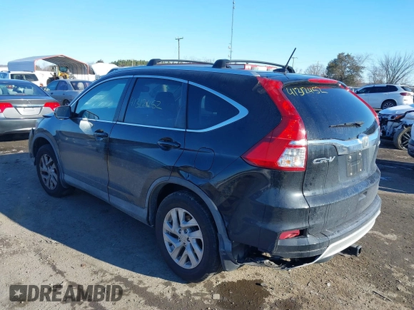 2015 Honda CR-V EX-L with VIN 2HKRM4H74FH682655, listed as a IAAI auction lot 41312452 with 161,587 mi miles. Bid and sale history available at carsss.com. Image 3.