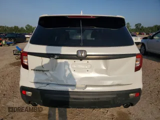 2021 Honda Passport EX-L with VIN 5FNYF7H53MB010829, listed as a Copart auction lot 56399175 with 75,810 mi miles and Salvage Title. Bid and sale history available at DreamBid. Image 6.