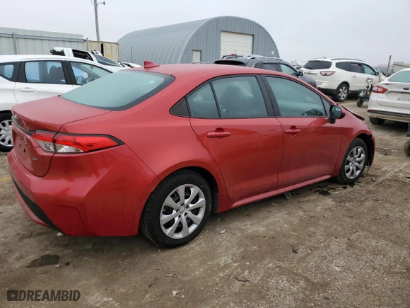 2021 Toyota Corolla LE with VIN 5YFEPMAE6MP253144, listed as a Copart auction lot 43775405 with 71,516 mi miles and Salvage Title. Bid and sale history available at carsss.com. Image 3.