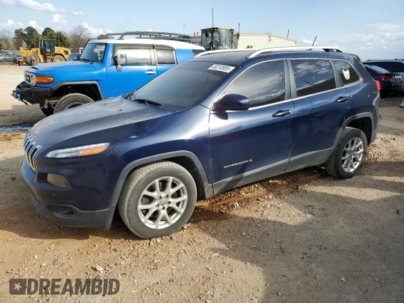 2015 Jeep Cherokee Latitude with VIN 1C4PJLCBXFW700186, listed as a Copart auction lot 49210955 with 160,087 mi miles and Salvage Title. Bid and sale history available at DreamBid. Image 1.