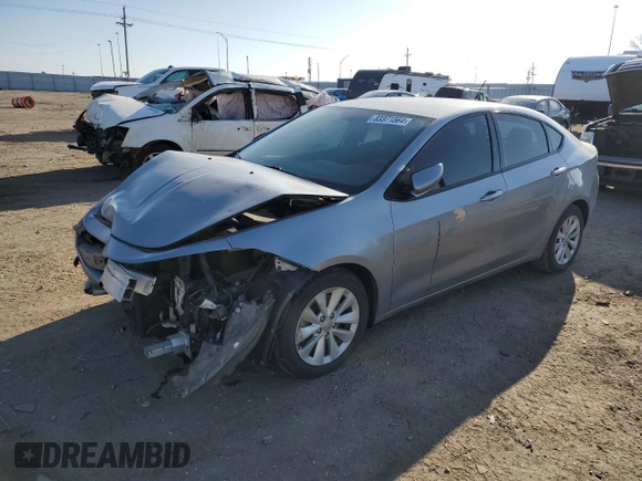 2014 Dodge Dart SXT with VIN 1C3CDFBB6ED860704, listed as a Copart auction lot 83371564 with 72,848 mi miles and Salvage Title. Bid and sale history available at carsss.com. Image 1.