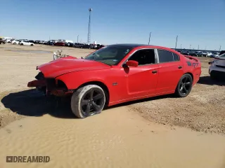 2014 Dodge Charger RT with VIN 2C3CDXCT4EH235136, listed as a Copart auction lot 48528085 with 105,231 mi miles and Salvage Title. Bid and sale history available at carsss.com. Image 1.
